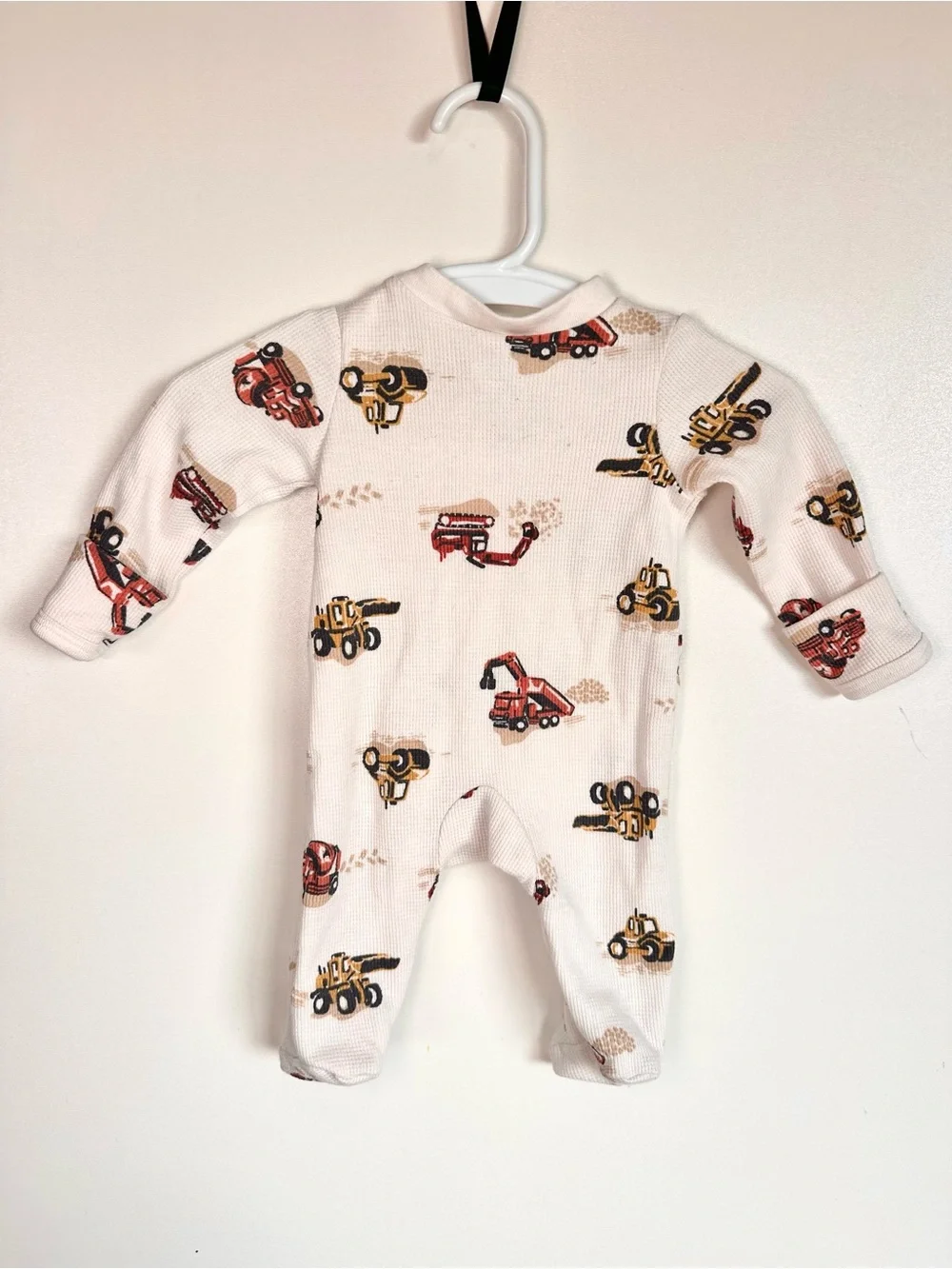 Carters Baby Boy Cloud, Construction, Cookie Footed One-Piece 3 Pack